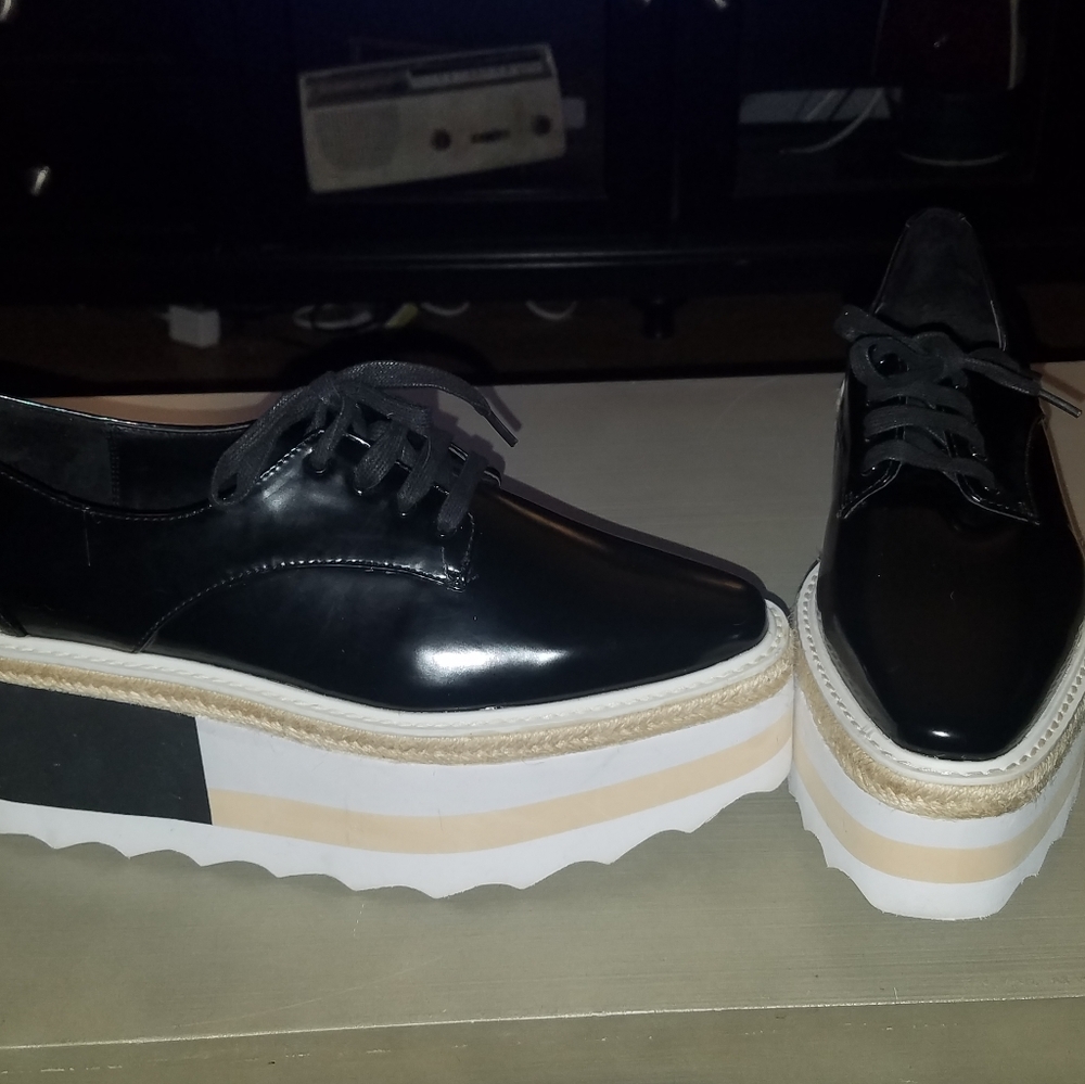 NWOT! MANGO Contrast Platform Size 39 Shoes - Picture 12 of 16